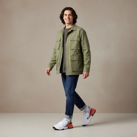 Nike Air Max ALPHA Износостойкие Низкие Кроссовки для тренировок Унисекс Серый Белый Черный