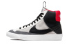 Nike Blazer '77 SE D Замша Противоскользящий Устойчивый к истиранию MID Верх Детские Скейтбординг Черный Белый Красный