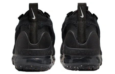 Nike VaporMax Flyknit Сетка Текстиль Низкие Повседневные Беговые Кроссовки Женские Черные