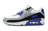 Nike Air Max 90 Синтетическая кожа кожа амортизация низкий топ детские беговые кроссовки серый белый синий