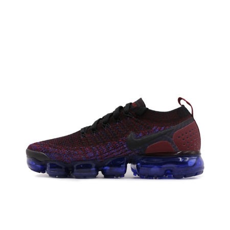 Nike VaporMax Flyknit 2 Комфортные Низкие Повседневные Беговые Кроссовки Женские Бордовые