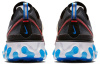 Nike React Element 87 Сетка Текстиль Нескользящий Легкий Низкий Топ Беговые кроссовки Унисекс Темно-серый
