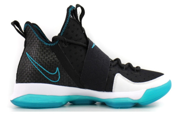 Nike Lebron 14 Удобные Противоскользящие Легкие Низкие Баскетбольные Кроссовки для Игры Мужские Черные Синие