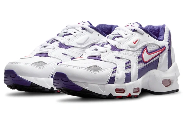 Nike Air Max 96 Сетка Текстиль Синтетическая кожа Низкий верх Воздушная подушка Повседневные беговые кроссовки Женские
