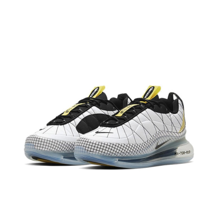 Nike Air Max 720 818 Кожа Нейлон Устойчивый к истиранию Низкий Верх Повседневная Обувь Унисекс Белый Желтый