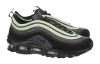 Nike Air Max 97 Текстиль Синтетическая кожа Низкие кроссовки для бега на длинные дистанции GS Черный Зеленый