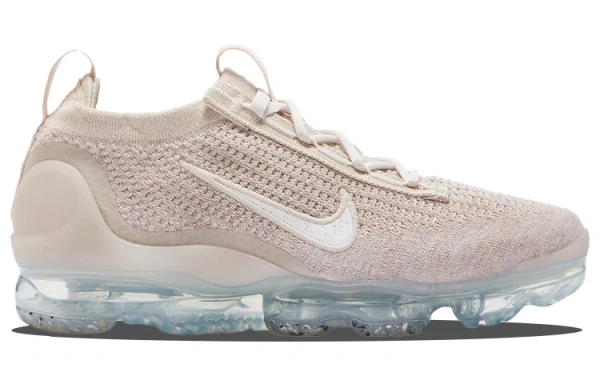 Nike VaporMax Flyknit Сетка Текстиль Низкие Повседневные Беговые Кроссовки Женские Розовые Белые