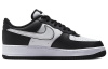 Nike Air Force 1 'Панда' Кожа Повседневные Скейтбординг Кроссовки Низкие Унисекс Белый Черный