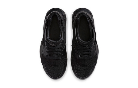 Nike Huarache Run Черный воин Амортизация Противоскользящий Дышащий Покрытие Легкий Отскок Низкий Топ Повседневный