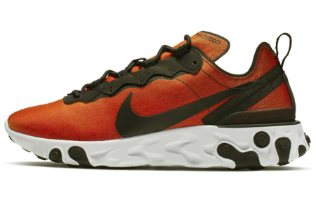 Nike React Element 55 Противоскользящие Устойчивые к износу Низкие Повседневные Беговые Кроссовки Унисекс