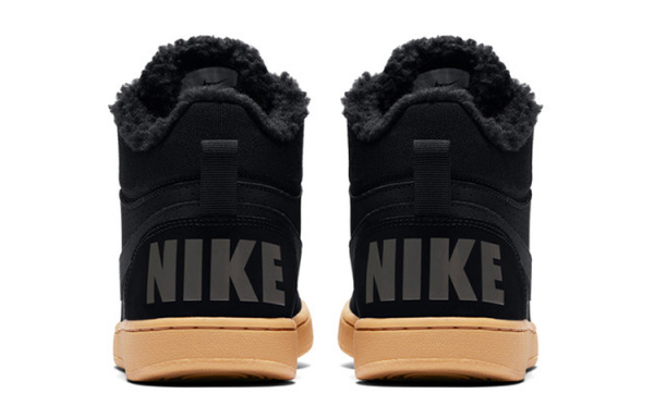 Nike Court Borough MID WNTR Синтетическая кожа противоскользящая устойчивая к истиранию термический верх