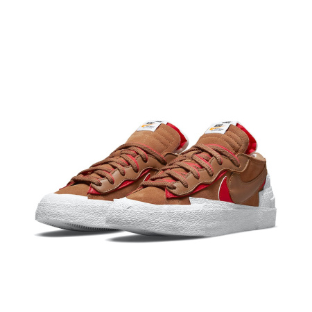 Sacai X Nike Blazer 'British Brown' Синтетическая кожа искусственная кожа удобный