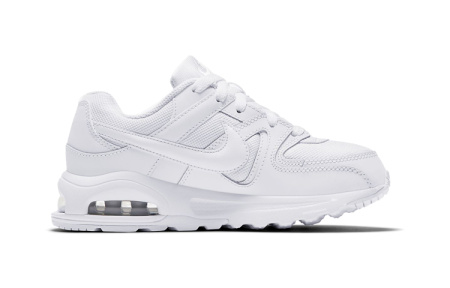 Nike Air Max Command Fle Air Cushion Амортизация Устойчивость к истиранию Дышащие Низкие Беговые кроссовки Белые