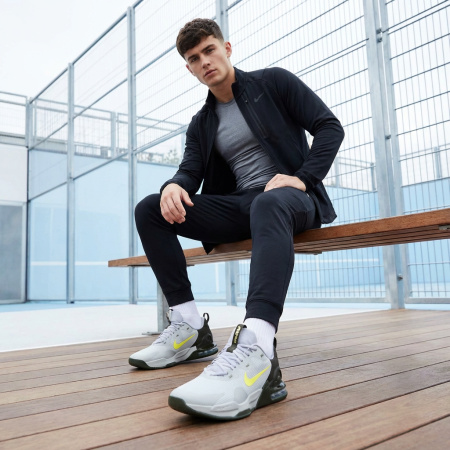 Nike Air Max ALPHA Износостойкие Низкие Кроссовки для тренировок Мужские Серый Черный