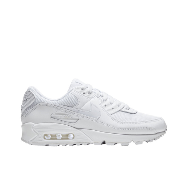 Nike Air Max 90 Износостойкие Дышащие Низкие Повседневные Беговые Кроссовки Женские Белые