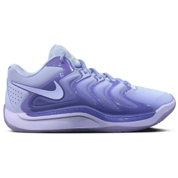 Nike KD 17 Противоскользящие устойчивые к истиранию низкие баскетбольные кроссовки мужские фиолетово-синие
