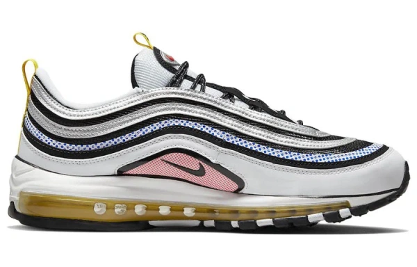 Nike Air Max 97 Low Топ Повседневные Беговые Кроссовки Унисекс Белый Черный