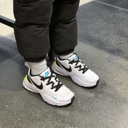 Nike Air Max Fusion Амортизация Устойчивость к истиранию Дышащие Низкие Беговые кроссовки Белый Черный Зеленый