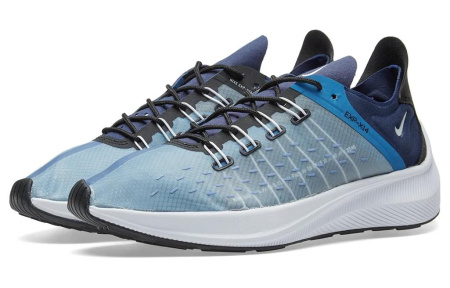 Nike EXP X14 Амортизация Противоскользящие Низкие Беговые Кроссовки Мужские Синие