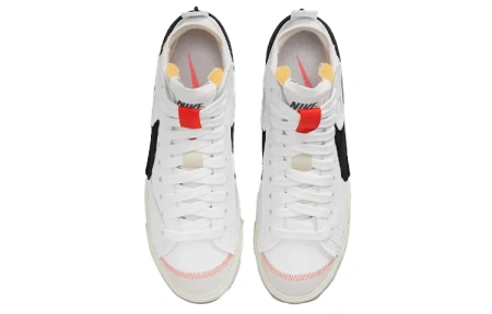 Nike Blazer Вельвет MID Скейтборд Кроссовки Унисекс Белый Черный