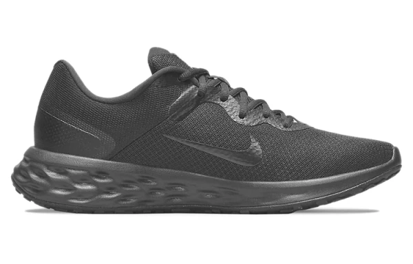 Nike REVOLUTION 6 Амортизация Износостойкий Низкий Топ Повседневные Городские Беговые Кроссовки Мужские Черные