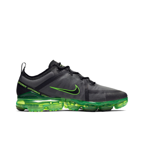 Nike VaporMax 2019 Low Топ Марафон Беговые кроссовки Мужской Черный Зеленый