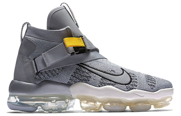 Nike Air Vapormax Premier Flyknit Амортизация Высокие Беговые Кроссовки Мужские Серые