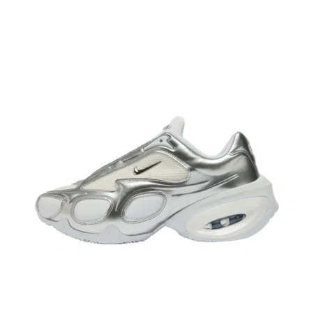 Nike Air Max Muse Амортизация Поддержка Низкий Верх Повседневные Беговые Кроссовки Женские Белый Серебряный