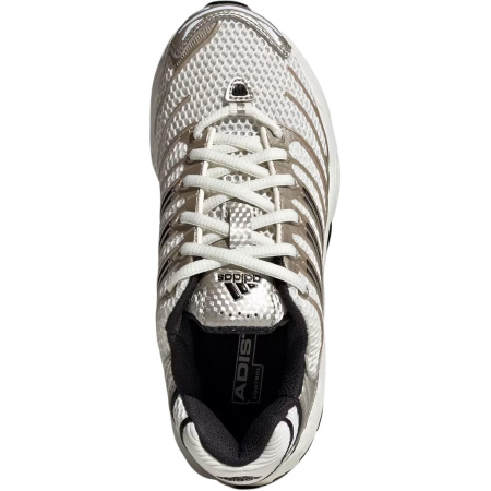 Adidas Adistar Control 3 Отскок Дышащий Поддержка Низкий Верх Детская Беговая Обувь Белый Серебряный Унисекс