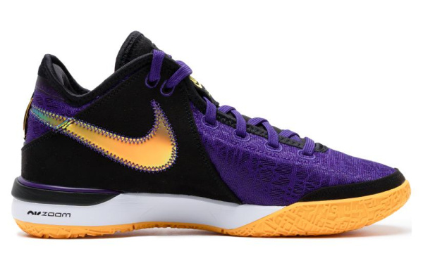 Nike LeBron NXXT Gen Low Топ Баскетбольные кроссовки Мужские Фиолетовые Золотые