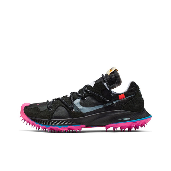 Off Белый X Nike Air Zoom Terra Kiger 5 Дышащие Низкие Кроссовки для Трейла Женские Черные Розовые
