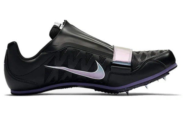 Nike Air Zoom LJ 4 Track SPIKE Удобные Низкие Кроссовки для тренировок Унисекс Черный Фиолетовый