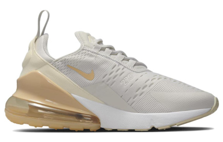 Nike Air Max 270 Low Топ Повседневная Обувь Женская Бежевая