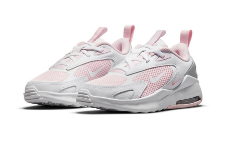 Nike Air Max Bolt Удобные Низкие Кроссовки для Бега Розовые Белые Детские