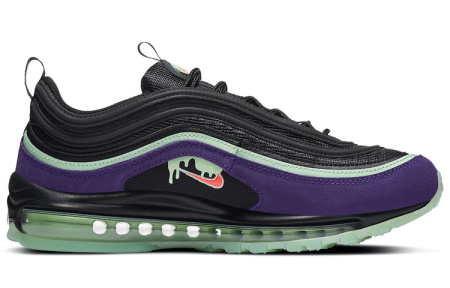 Nike Air Max 97 Замша Текстиль Синтетическая кожа Низкие кеды Air Cushion Повседневные беговые кроссовки Мужские