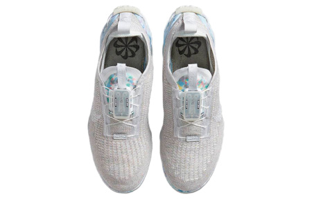 Nike Vapormax 2020 Ткань Низкий Верх Повседневные Беговые Кроссовки Женские Серый Синий