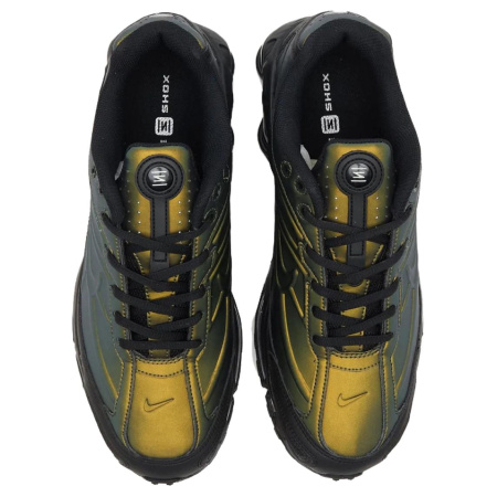 Nike Shox Ride 2 Устойчивые к истиранию низкие беговые кроссовки унисекс зеленые черные