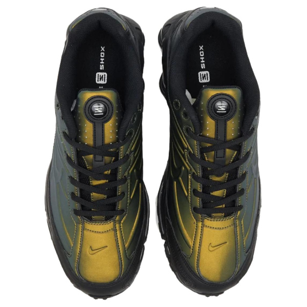 Nike Shox Ride 2 Устойчивые к истиранию низкие беговые кроссовки унисекс зеленые черные