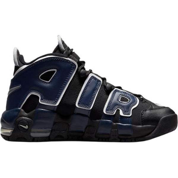 Nike Air More Uptempo Кожа MID Топ Детские Баскетбольные Кроссовки Черные
