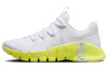Nike Free Metcon 5 Износостойкие и Легкие Низкие Кроссовки для Тренировок Женские Белые Желтые