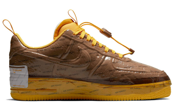Nike Air Force 1 EXPERIMENTAL 'Archaeo Brown' Синтетическая кожа противоскользящая устойчивая к истиранию амортизация