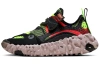 Nike ISPA OverReact Амортизация Противоскользящая Низкий Топ Повседневная Обувь Унисекс Черный Зеленый