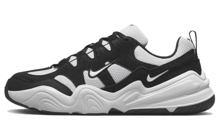 Nike Tech Hera Замша Низкие Повседневные Мужские Кроссовки Черно-Белые