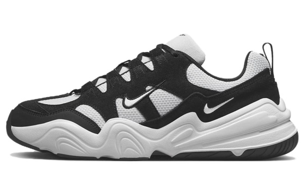 Nike Tech Hera Замша Низкие Повседневные Мужские Кроссовки Черно-Белые