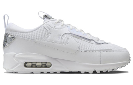 Nike Air Max 90 Комфортная Устойчивая к истиранию Низкая Повседневная Обувь Женская Белая