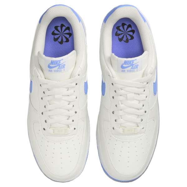 Nike Air Force 1 Slip-Resistant Abrasion-Resistant Low-Top Скейтборд Кроссовки Женские Бежево-Синие