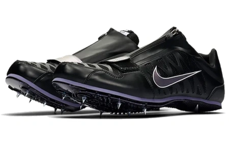 Nike Air Zoom LJ 4 Track SPIKE Удобные Низкие Кроссовки для тренировок Унисекс Черный Фиолетовый