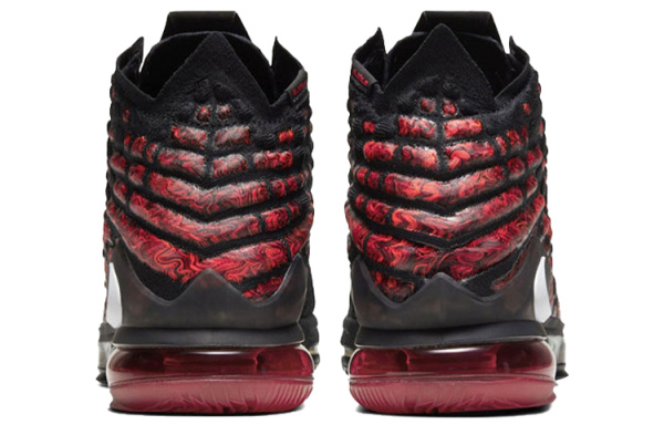 Nike Lebron 17 Джеймс 17 MID Топ Air Max Air Zoom Баскетбольные кроссовки для игры Унисекс Черный Красный