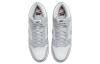 Nike Dunk High Университетский 'Шенилл Swoosh' Высокие Кроссовки для скейтбординга Мужские Серый Белый