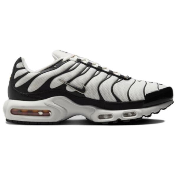 Nike Air Max Plus Устойчивая к истиранию Низкая Повседневная Обувь Унисекс Белый Черный
